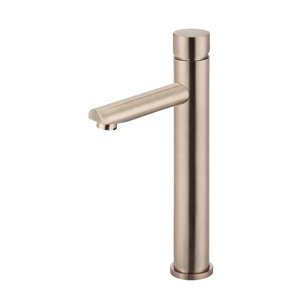 Meir Round Pinless Tall Basin Mixer Champagne