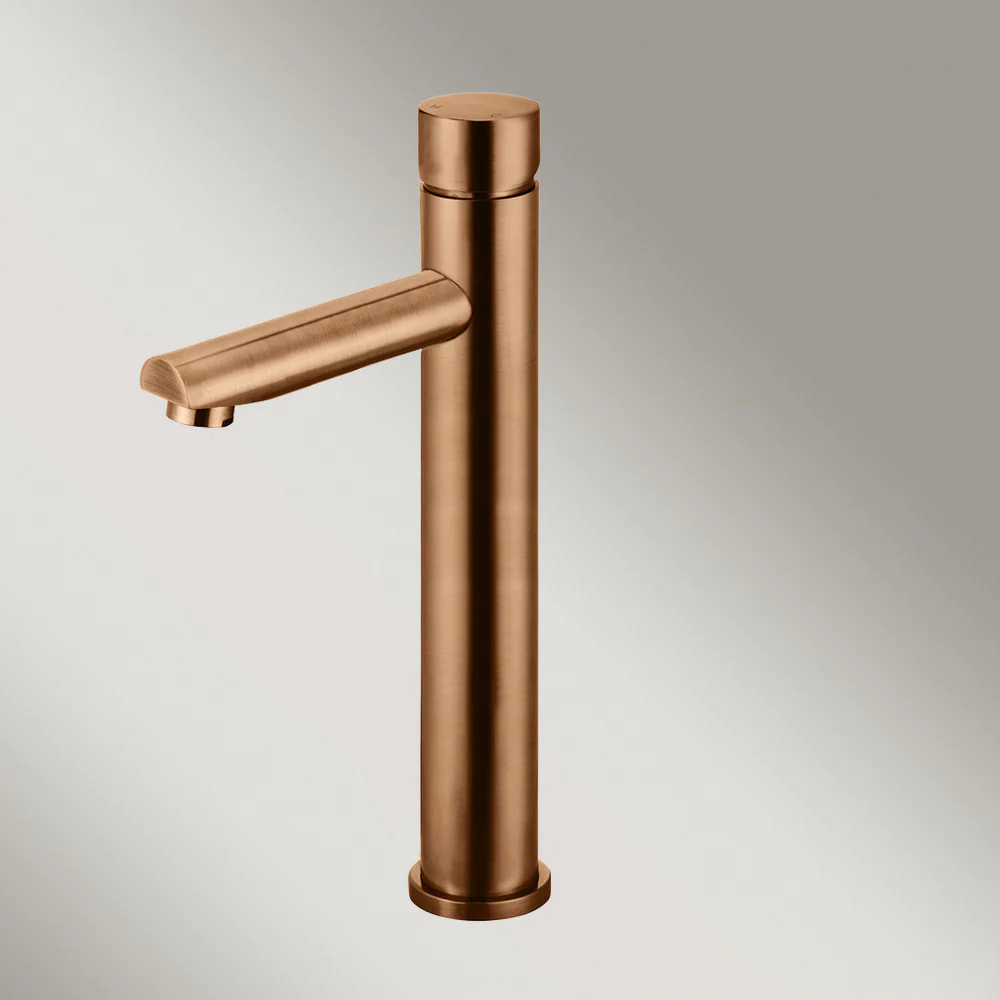 Meir Round Pinless Tall Basin Mixer Lustre Bronze - Image 2