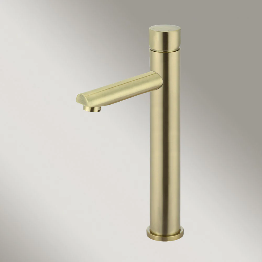 Meir Round Pinless Tall Basin Mixer Tiger Bronze - Image 2