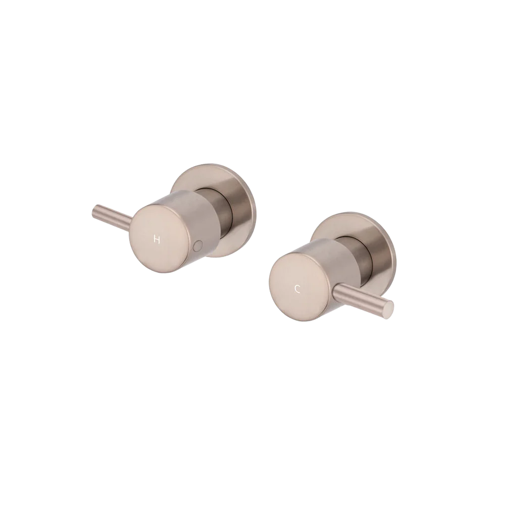 Meir Round Quarter Turn Wall Top Assemblies Champagne - Image 3