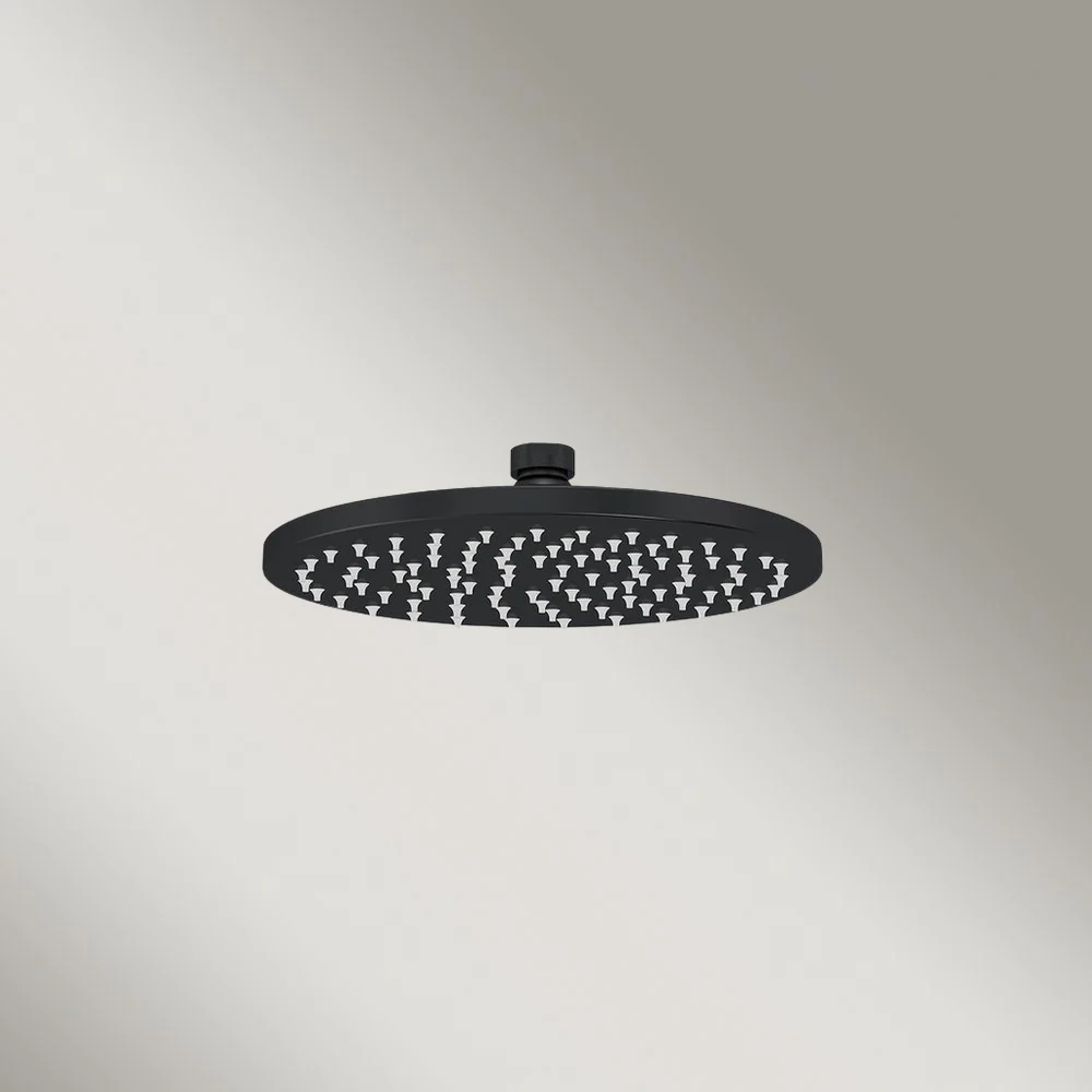 Meir Round Shower Rose 200mm Matte Black - Image 2