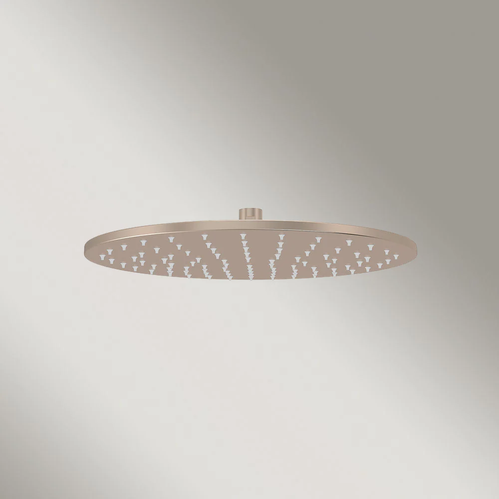 Meir Round Shower Rose 300mm Champagne - Image 2