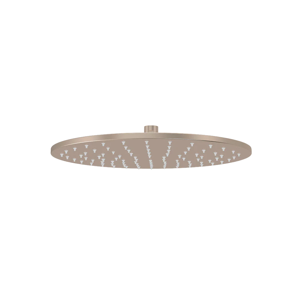 Meir Round Shower Rose 300mm Champagne - Image 3