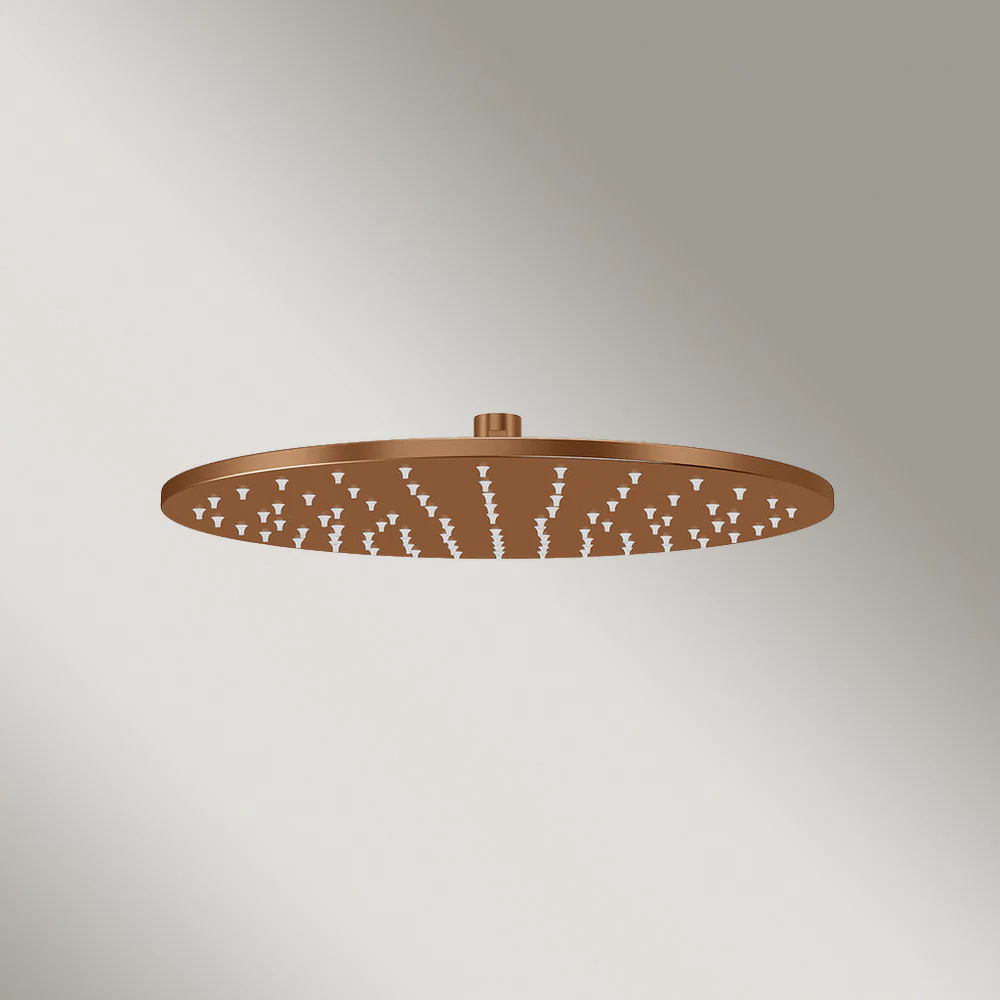 Meir Round Shower Rose 300mm Lustre Bronze - Image 2