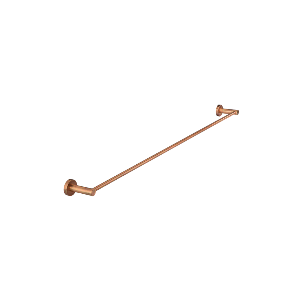 Meir Round Single Towel Rail 900mm Lustre Bronze