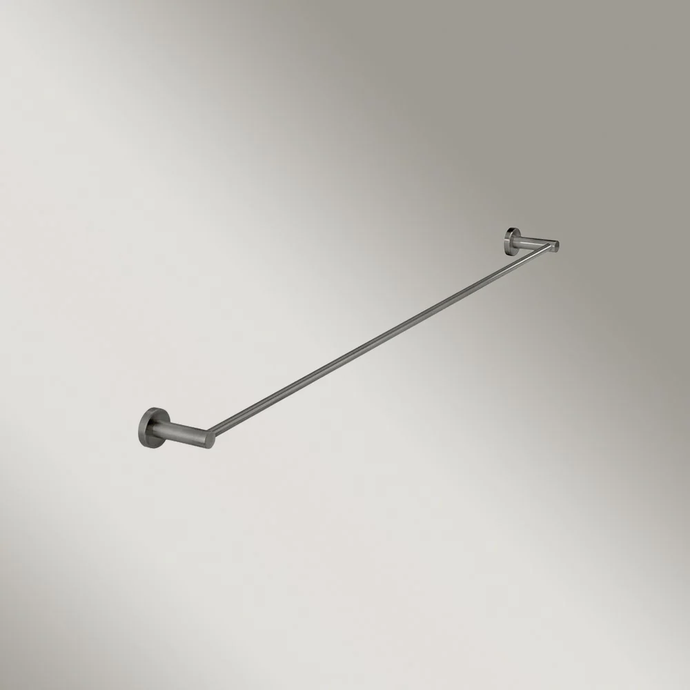 Meir Round Single Towel Rail 900mm Shadow Gunmetal - Image 2