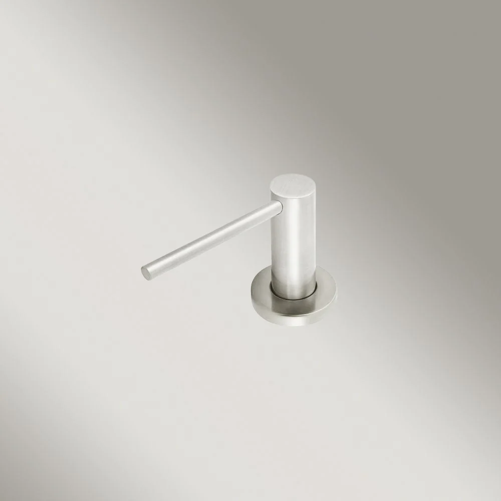 Meir Round Soap Dispenser Brushed Nickel - Image 2