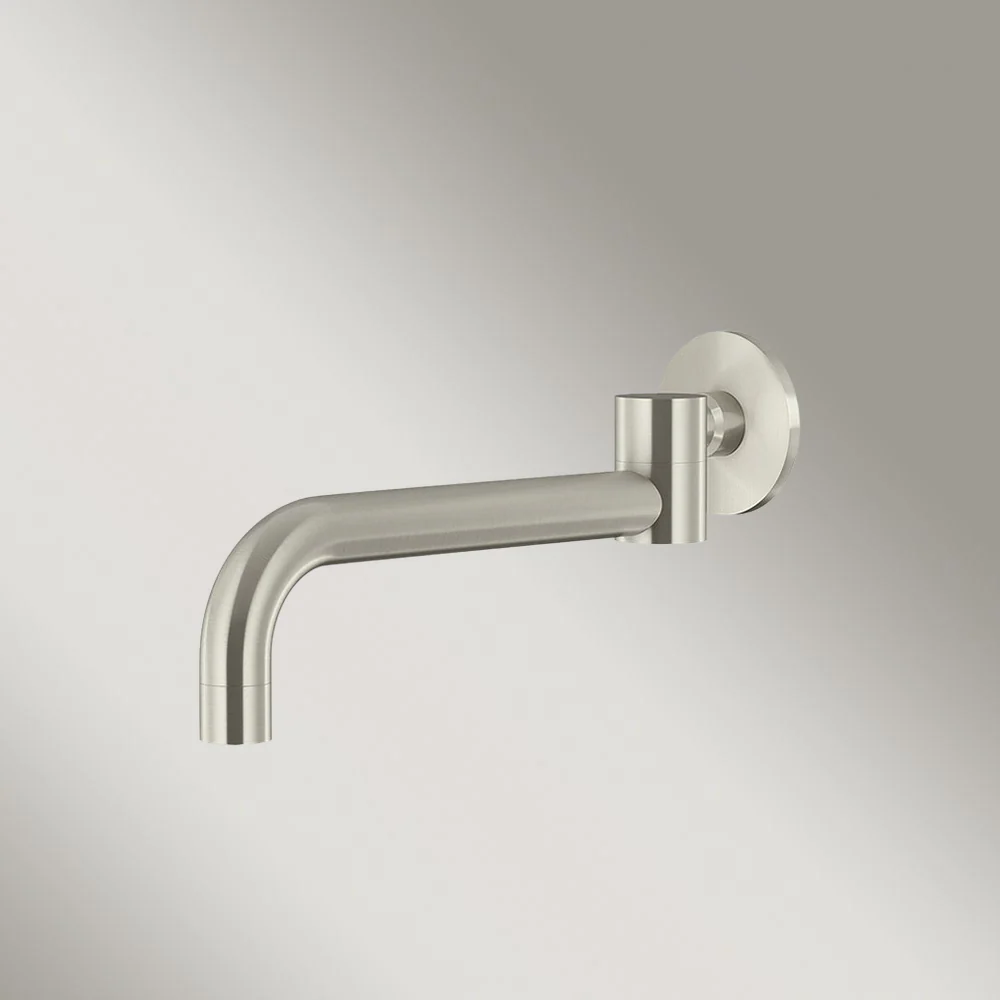 Meir Round Swivel Wall Spout Brushed Nickel - Image 2