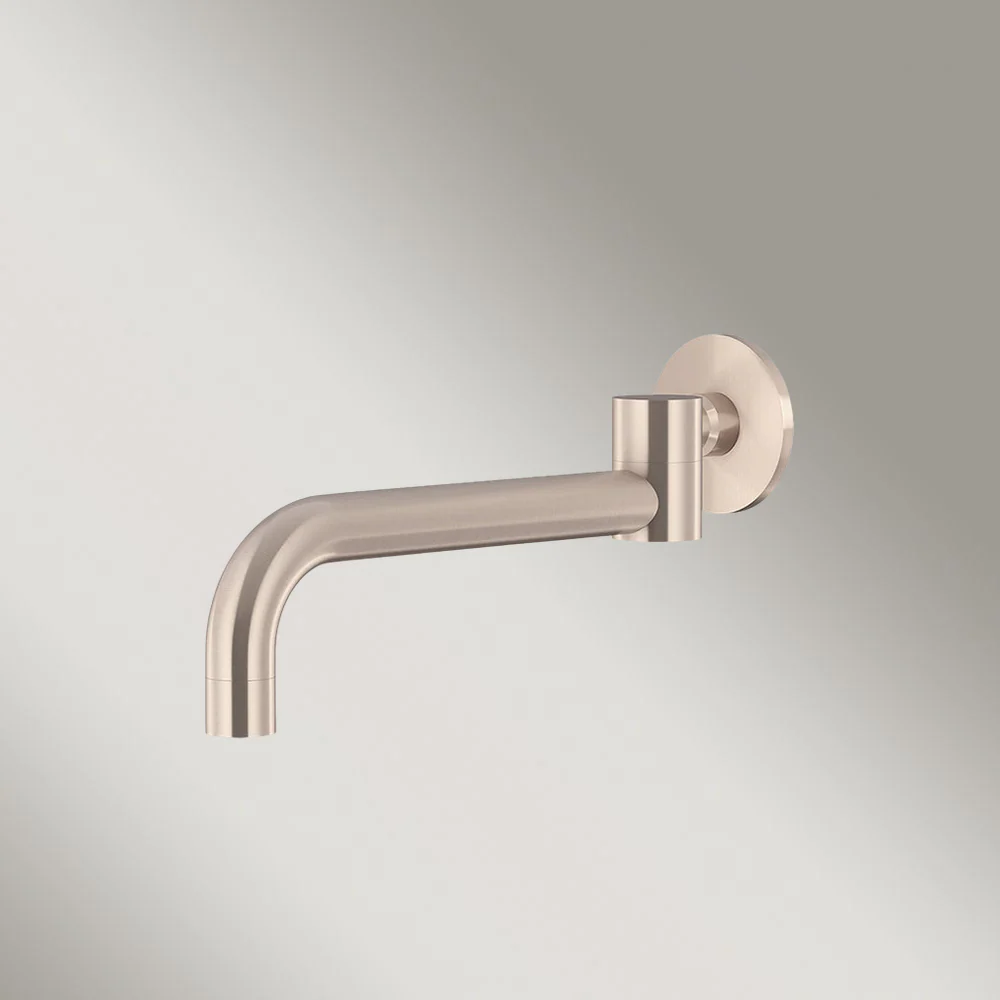 Meir Round Swivel Wall Spout Champagne - Image 2
