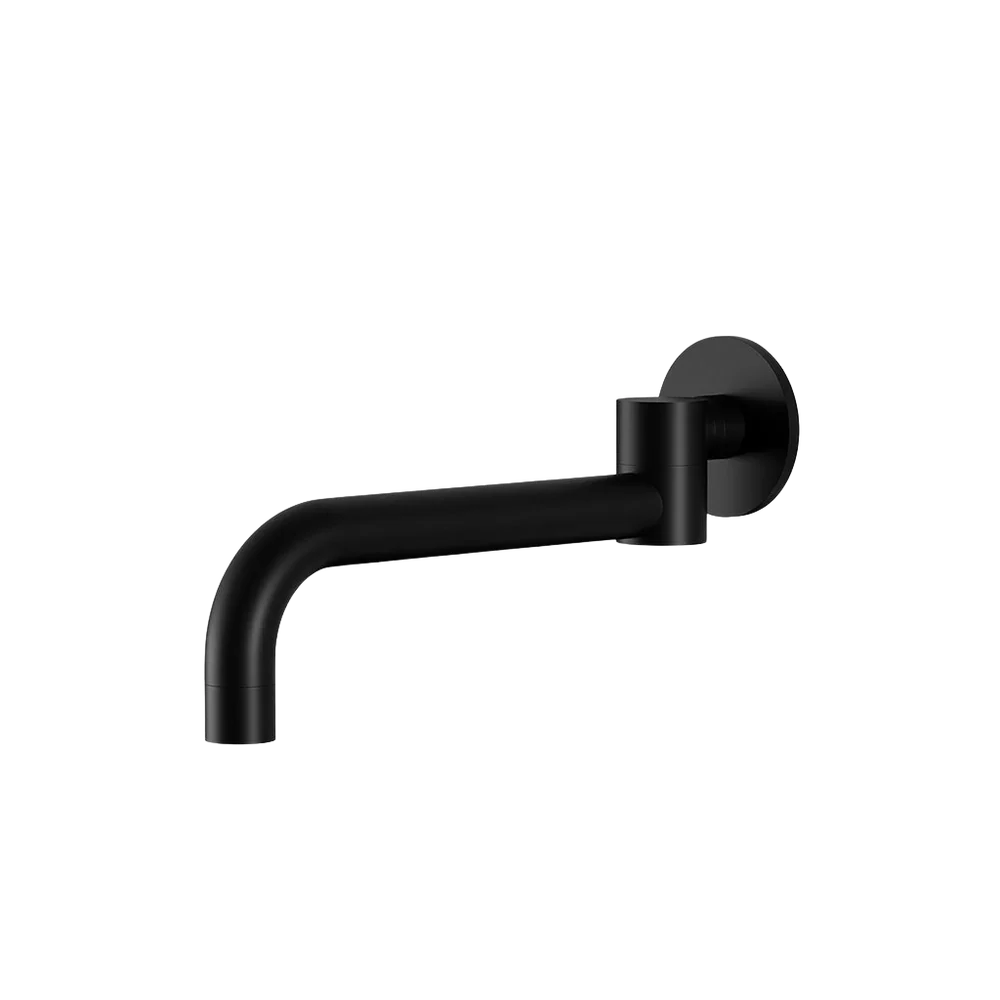 Meir Round Swivel Wall Spout Matte Black - Image 3