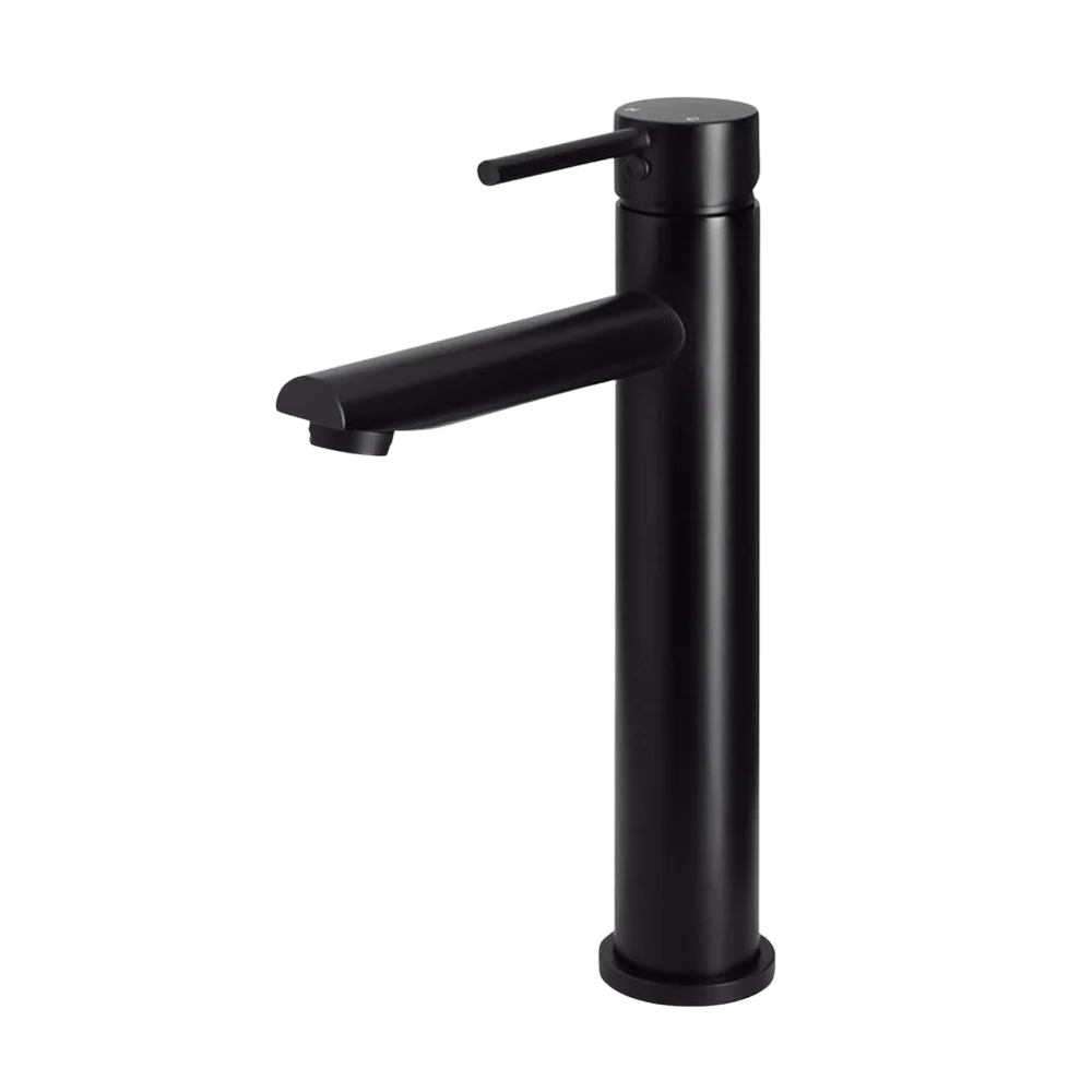 Meir Round Tall Basin Mixer Matte Black