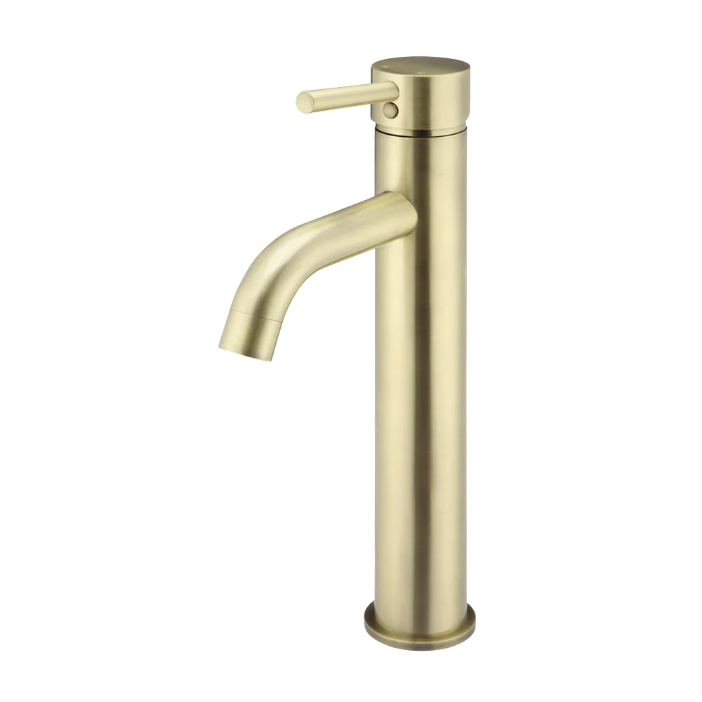 Meir Round Tall Curved Basin Mixer Tiger Bronze - Image 3