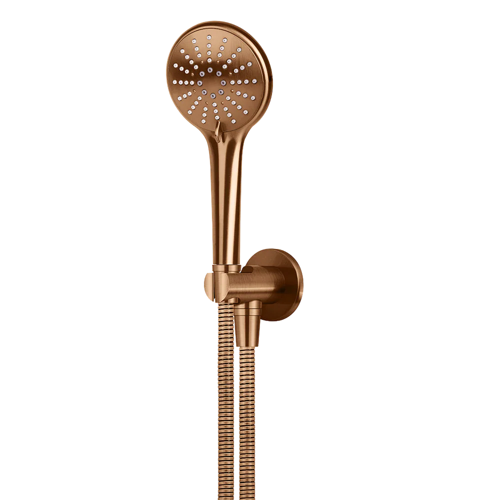 Meir Round Three Function Hand Shower On Fixed Bracket Lustre Bronze - Image 3
