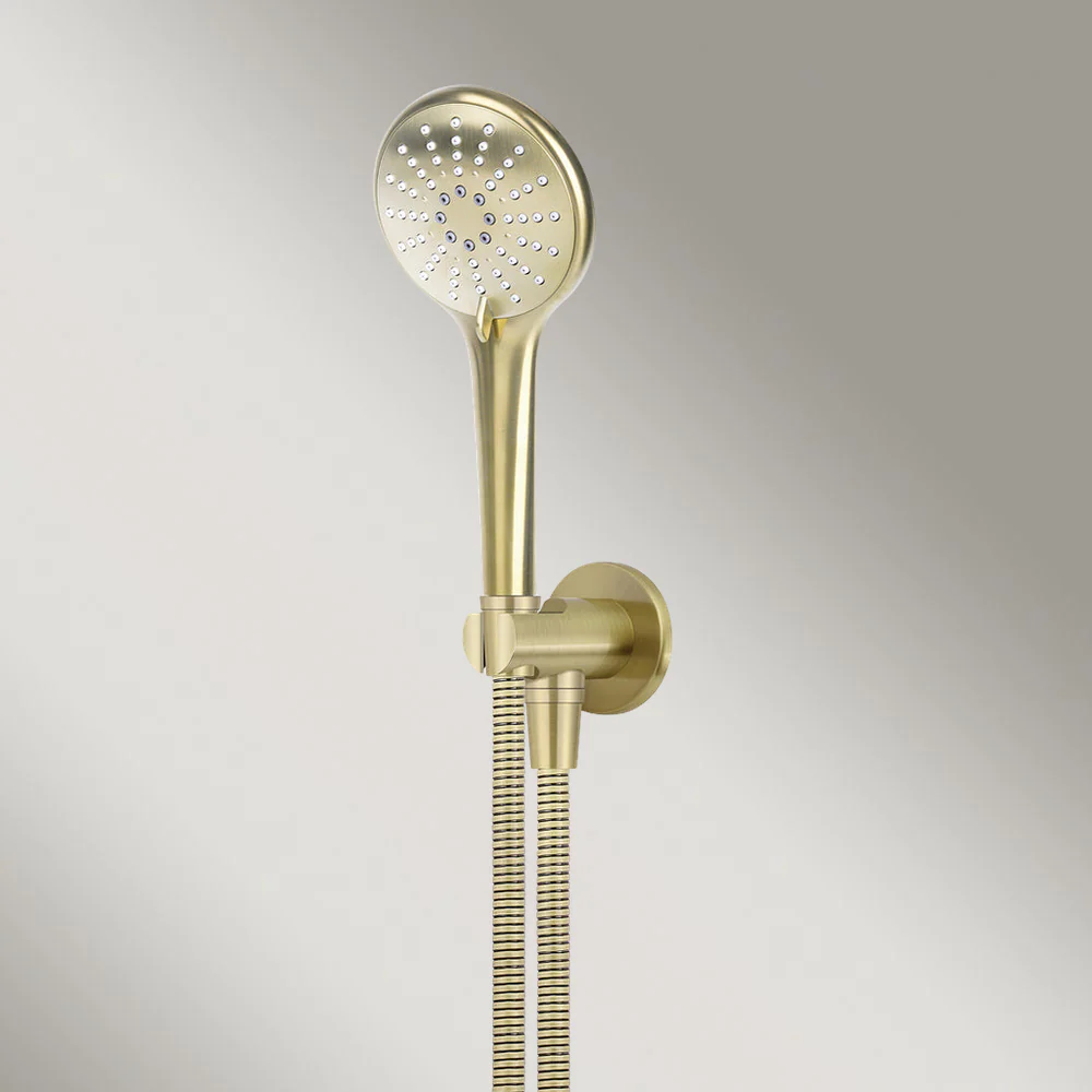 Meir Round Three Function Hand Shower On Fixed Bracket Tiger Bronze - Image 2
