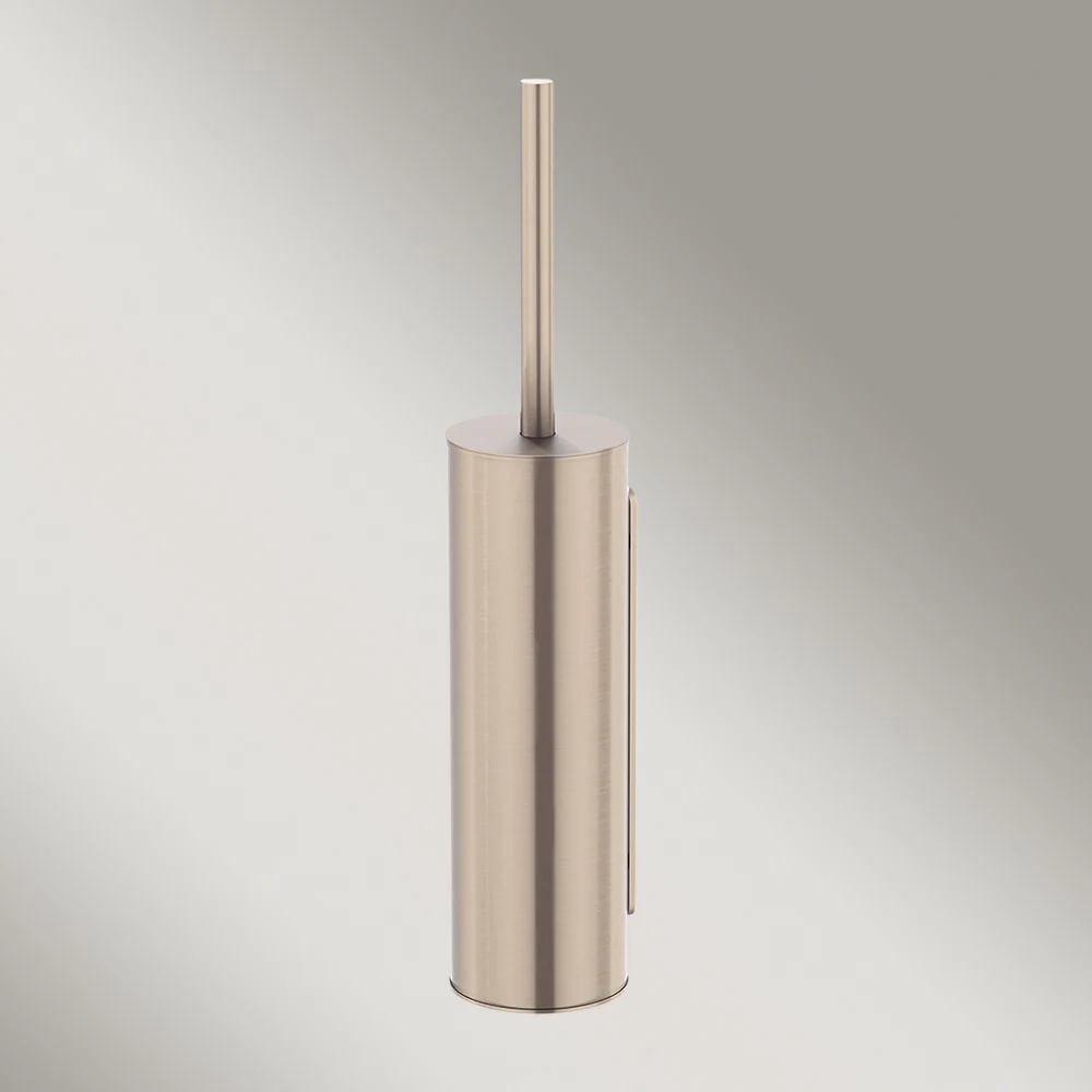 Meir Round Toilet Brush And Holder Champagne - Image 2