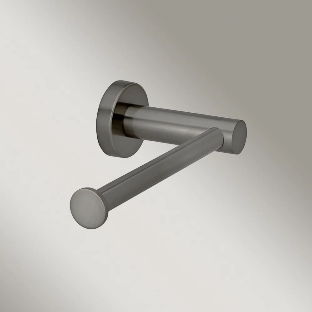 Meir Round Toilet Roll Holder Shadow Gunmetal - Image 2