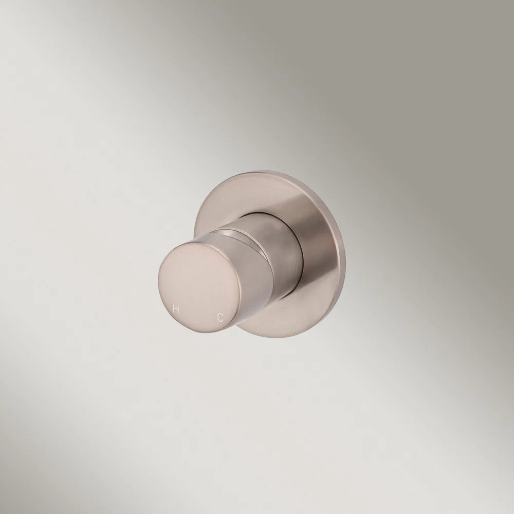 Meir Round Wall Mixer Pinless Handle (Trim Kit Only) Champagne - Image 2