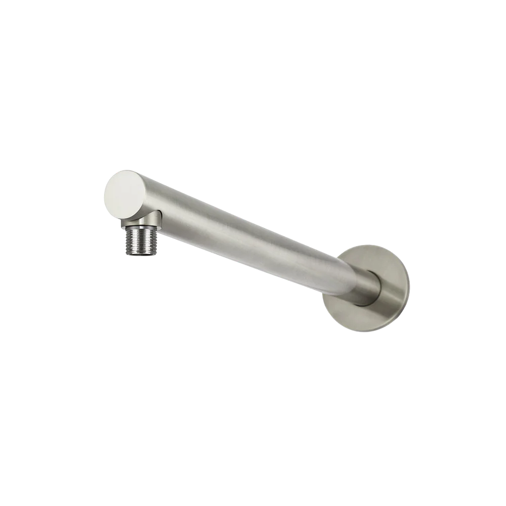 Meir Round Wall Shower Arm 400mm Brushed Nickel - Image 3