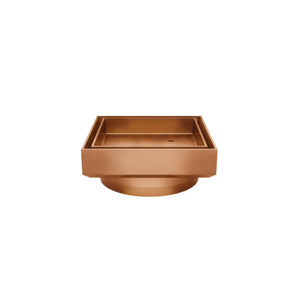 Meir Shower Waste With Tile Insert Lustre Bronze