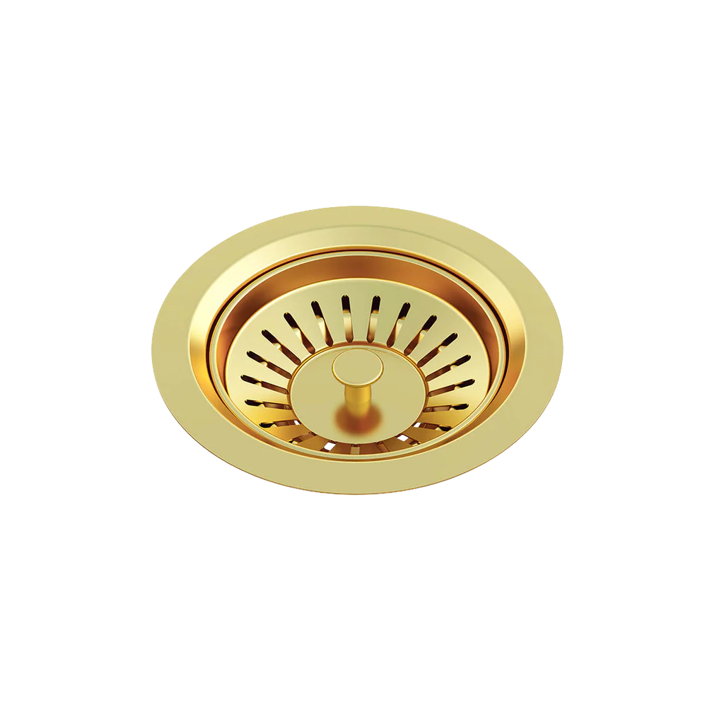 Meir Lavello Sink Strainer And Waste Plug Basket With Stopper Tiger Bronze