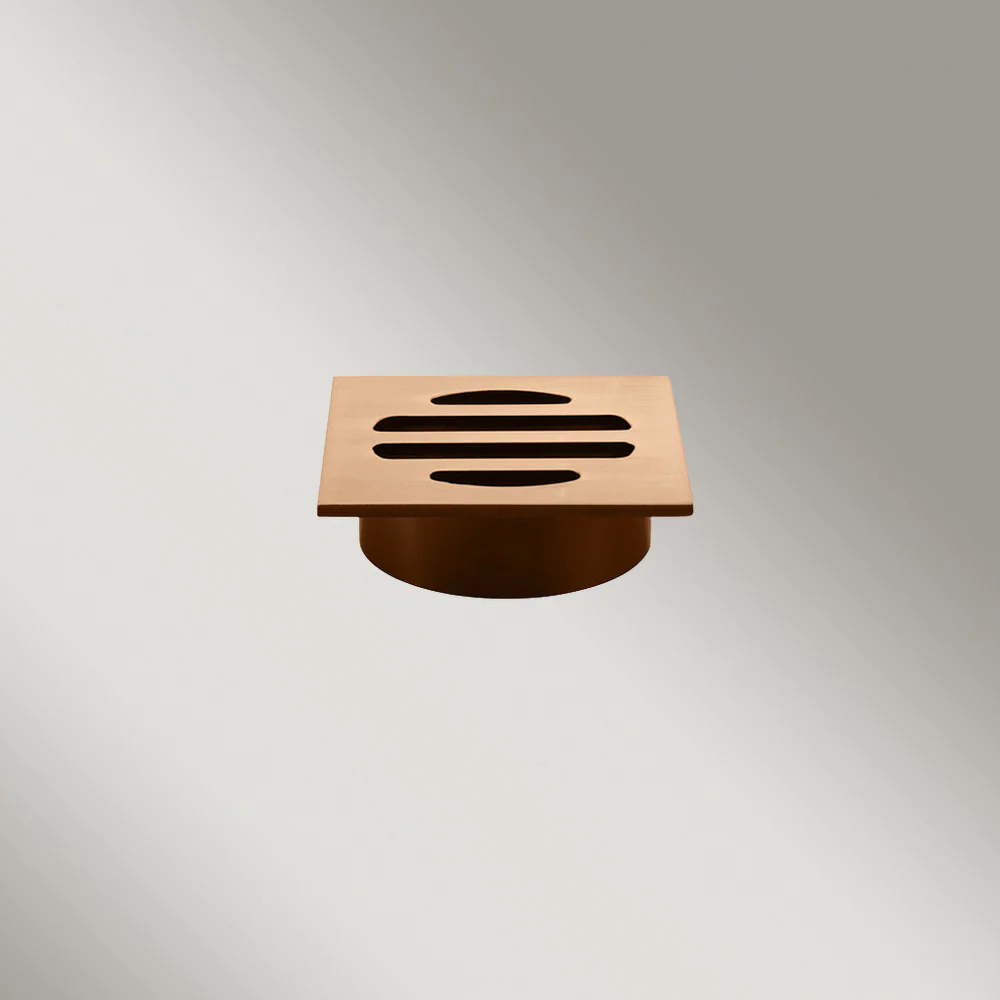 Meir Square Floor Grate Shower Drain 50mm Outlet Lustre Bronze - Image 2