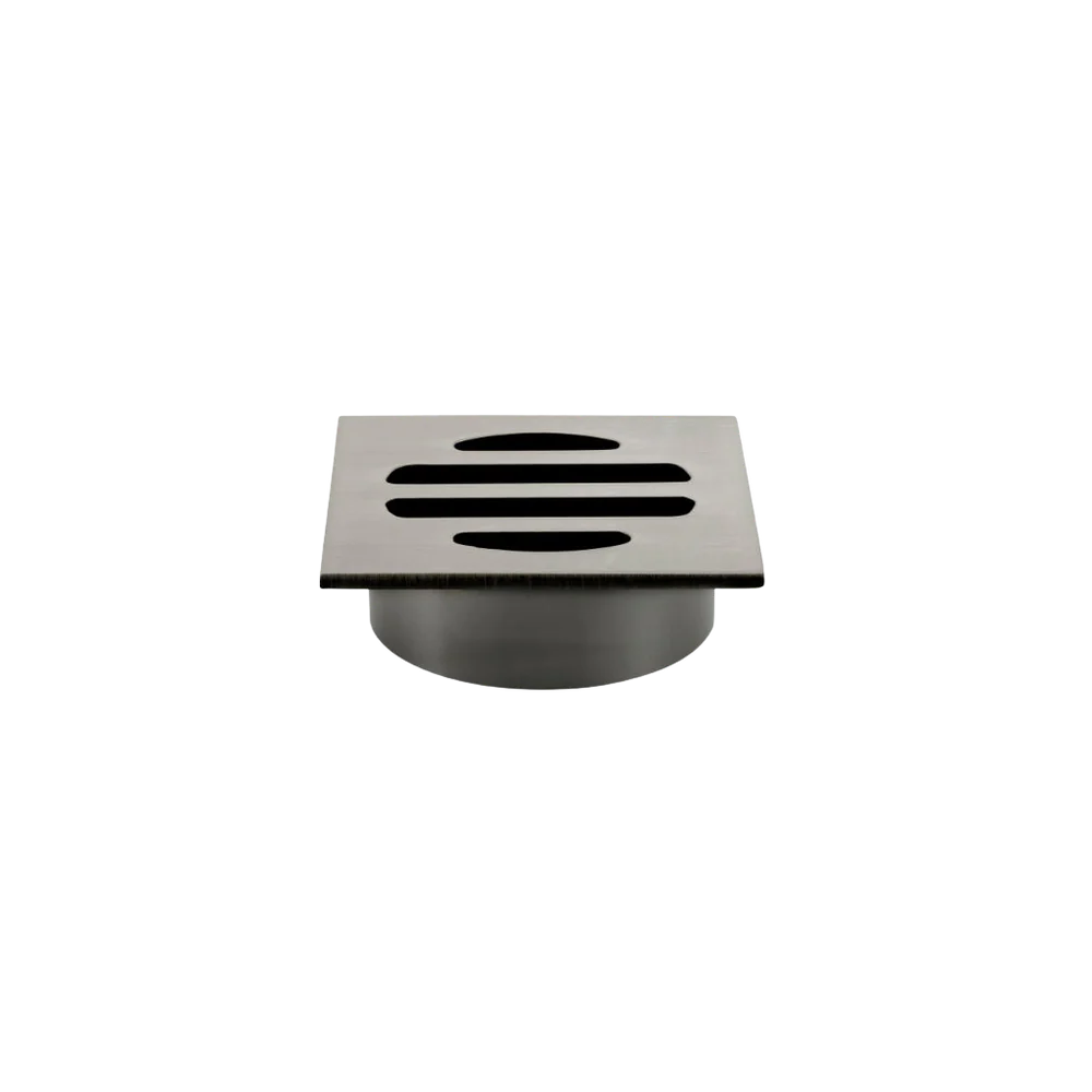 Meir Square Floor Grate Shower Drain 50mm Outlet Shadow Gunmetal