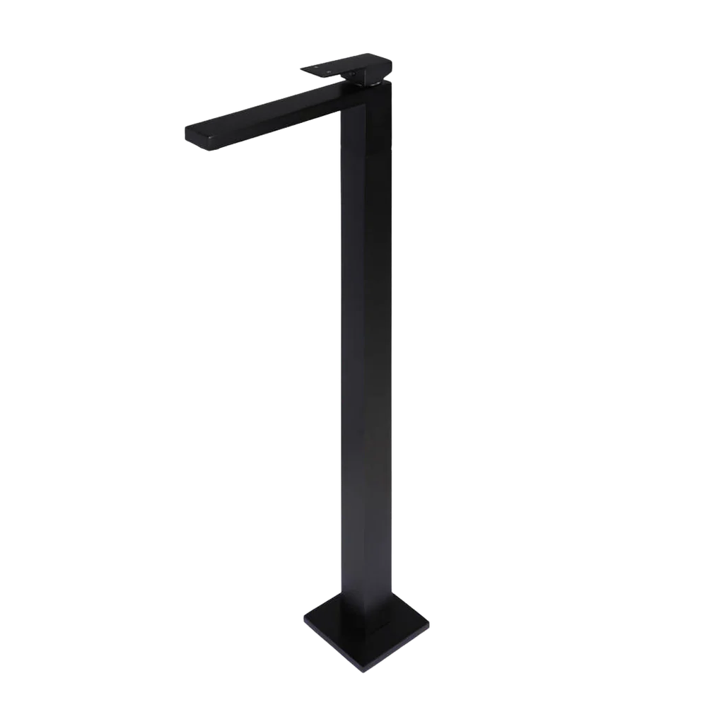 Meir Square Freestanding Bath Mixer Matte Black - Image 3