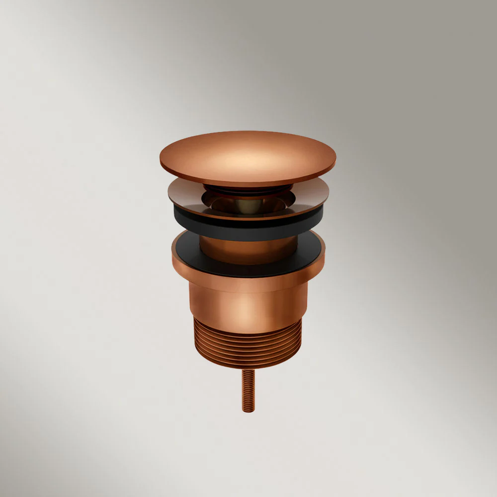 Meir Universal All-In-One Pop Up Waste Basin And Bath Lustre Bronze - Image 2