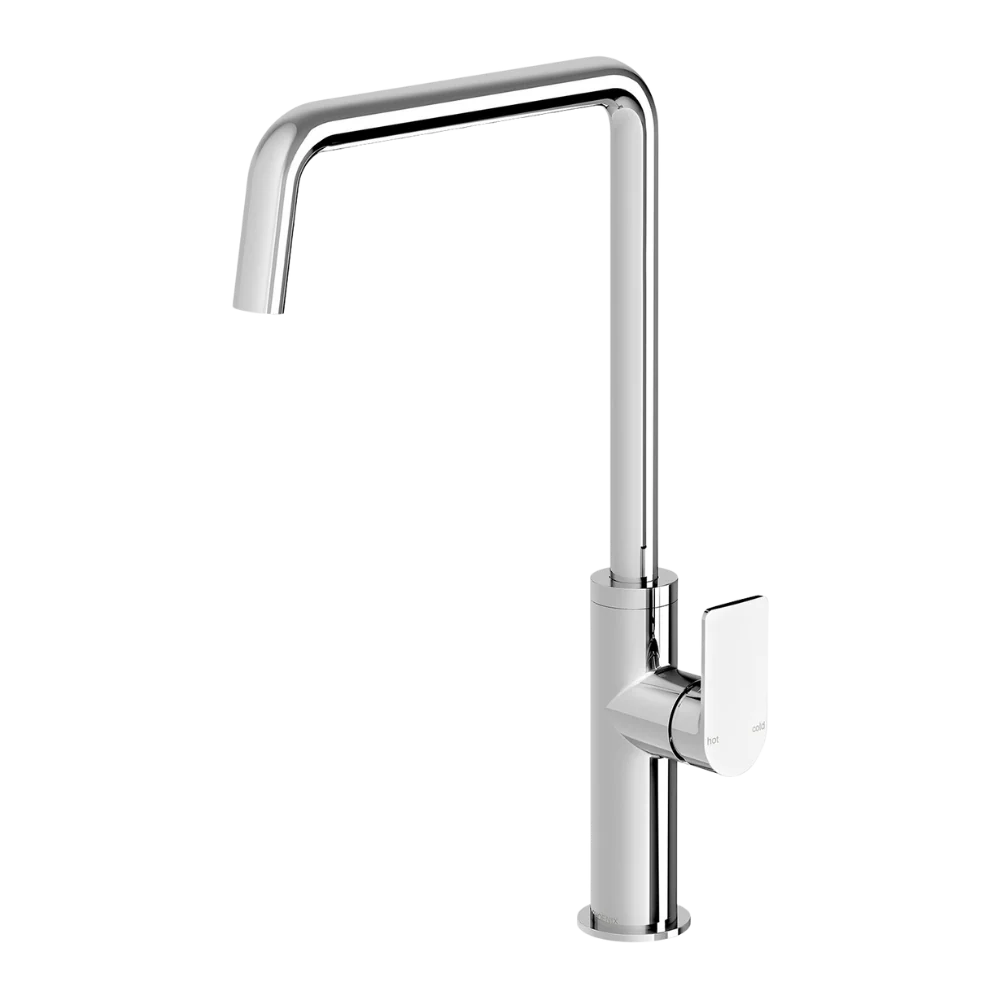 Phoenix Mekko Chrome Sink Mixer 190mm Squareline