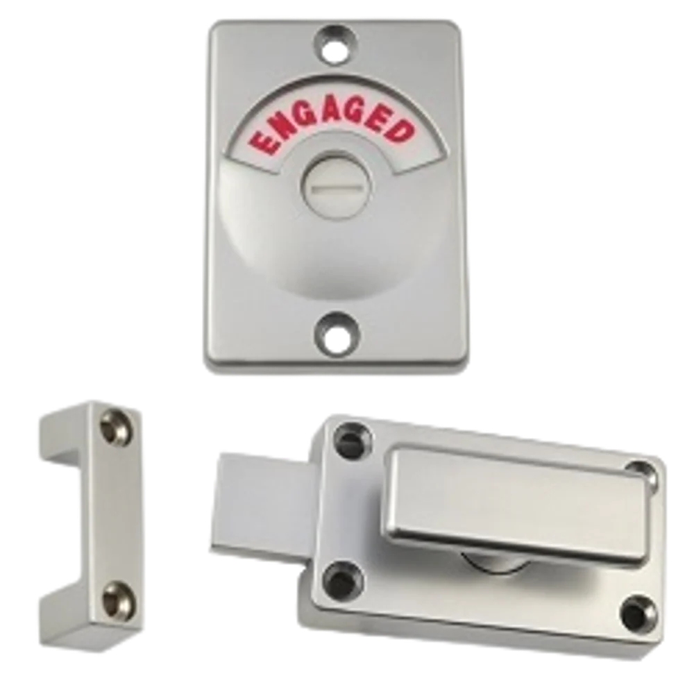 Metlam 100A T Handle Lock And Indicator Set Visible Fix In Satin Chrome Plate - Image 3
