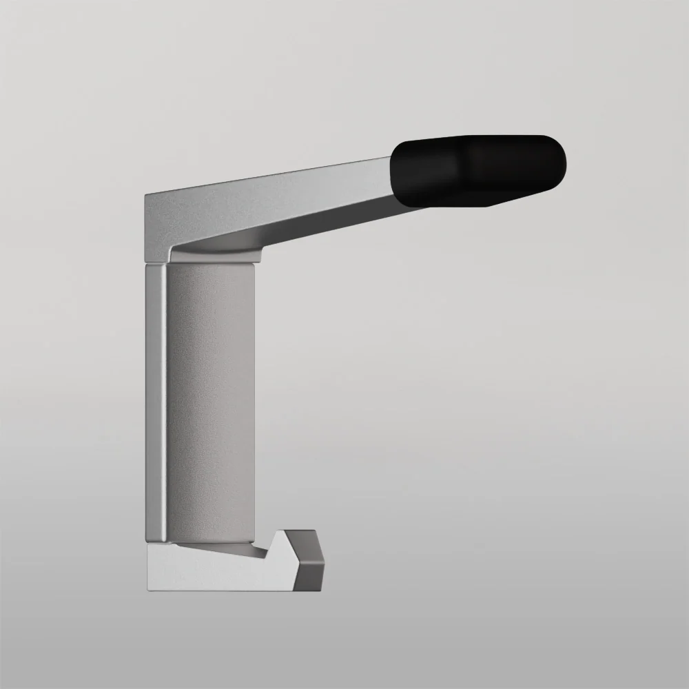 Metlam 202C Concealed Fix Coat Hook In Antimicrobial - Image 2