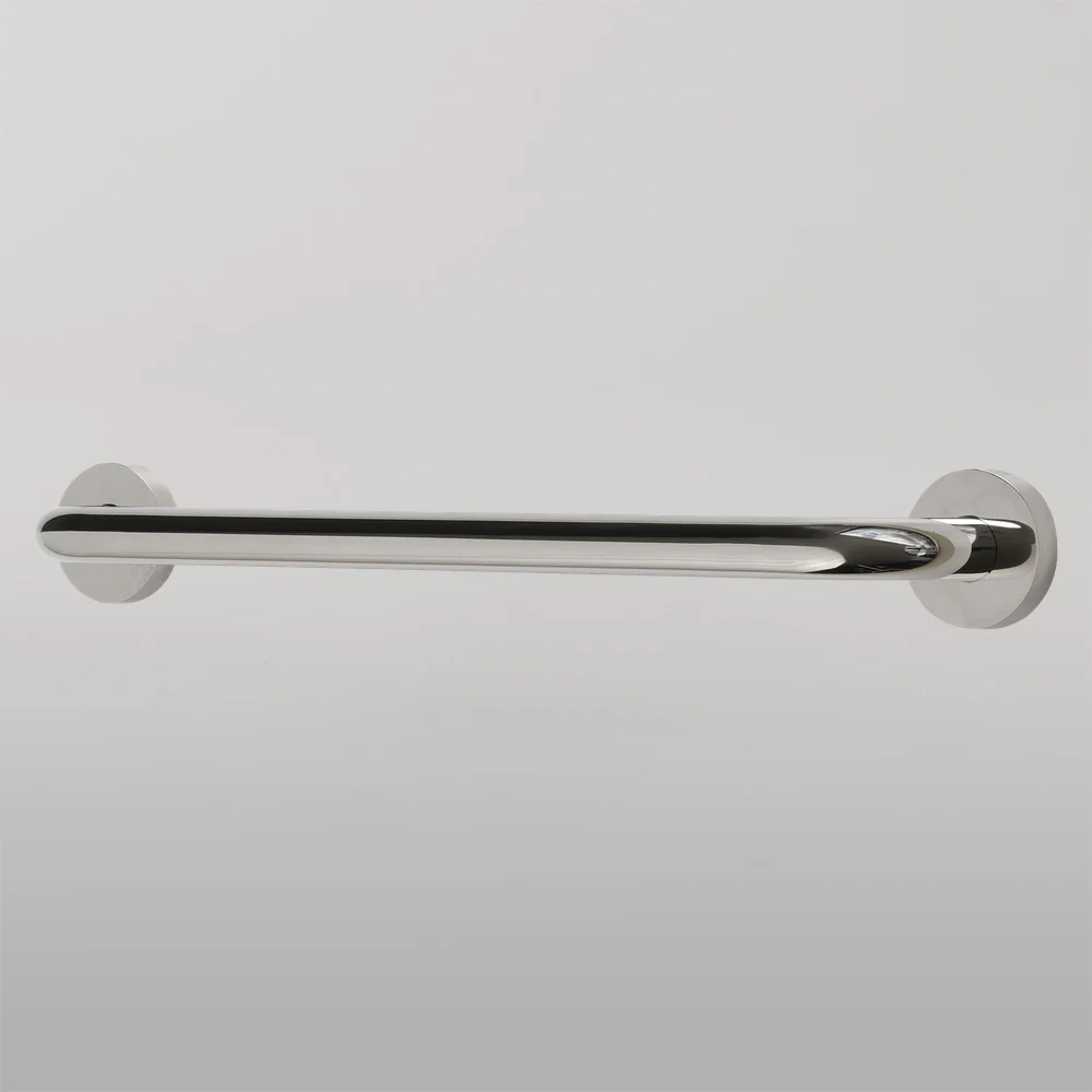 Metlam 450mm Straight Grab Rail In Polished Stainless Steel - Image 2