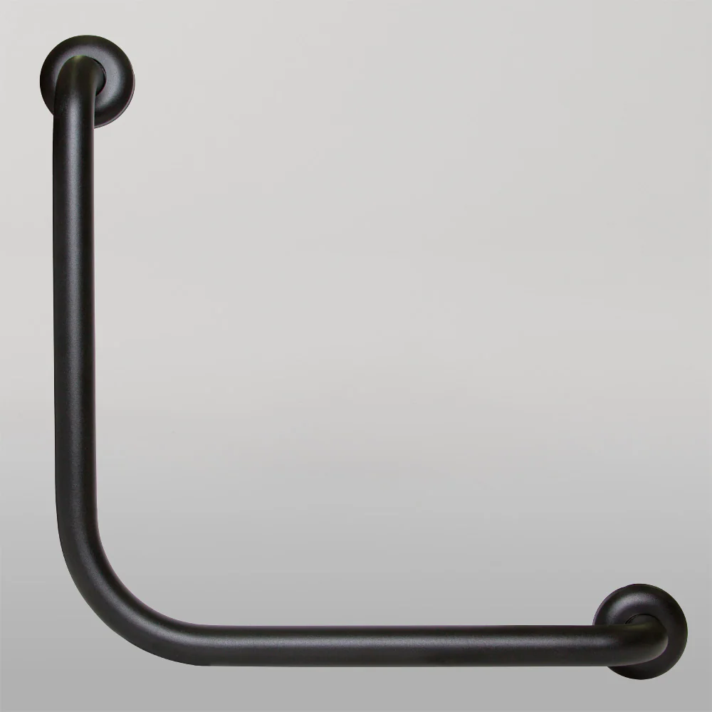 Metlam 90 Degree Ambulant Grab Rail In Designer Black - Image 2