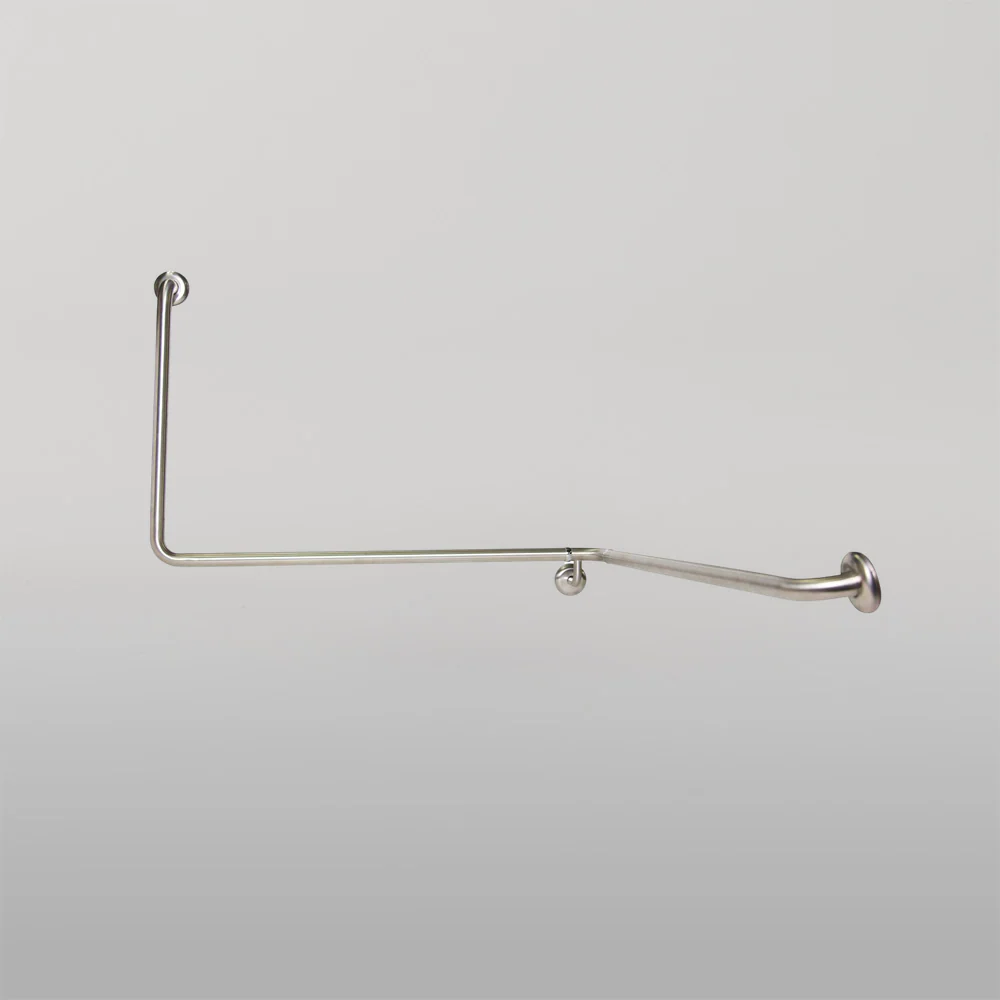 Metlam 90 Degree Flush Mount Wrap Around Grab Rail Modular Right Hand In Satin Stainless Steel - Image 2