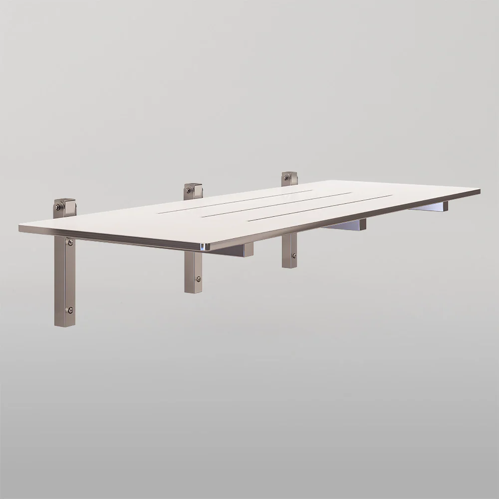 Metlam Accessible Folding Shower Seat In Phenolic - Image 2