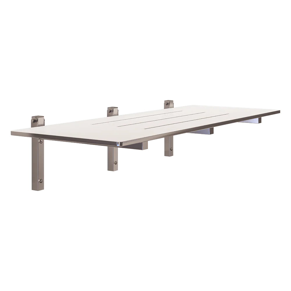 Metlam Accessible Folding Shower Seat In Phenolic - Image 3