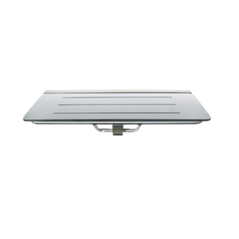Metlam Accessible Folding Shower Seat With 3 Bevelled Slots In Compact Laminate