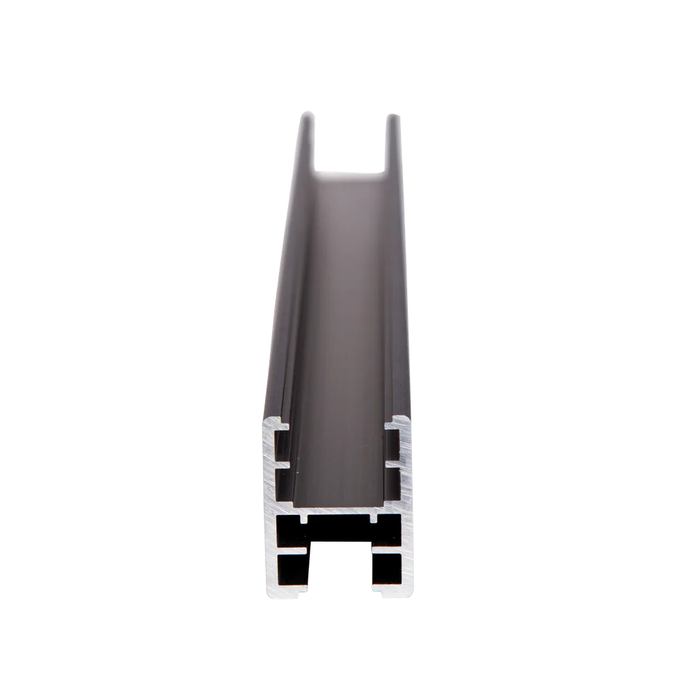 Metlam Aluminium Universal Head Rail Channel 13/18mm 3600mm Length In Designer Black - Image 3