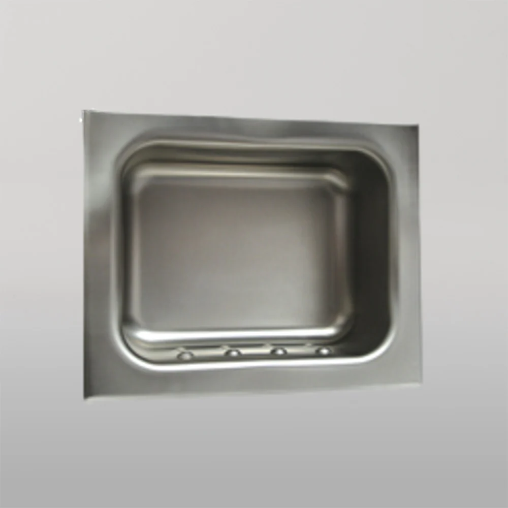 Metlam Anti-Ligature Recessed Heavy Duty Soap Holder In Satin Stainless Steel - Image 2