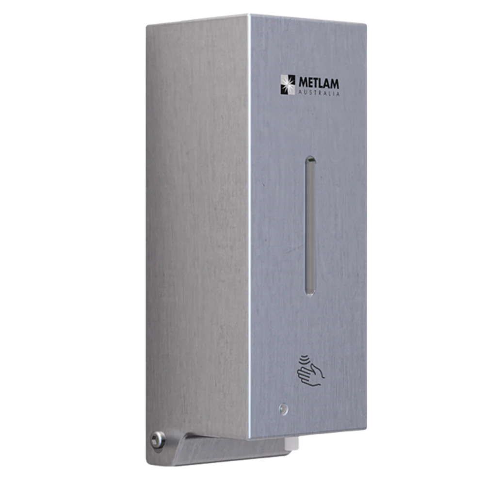 Metlam Auto Square Soap Dispenser In Satin Stainless Steel