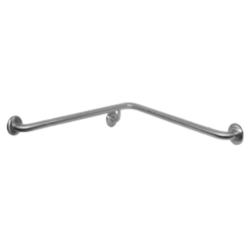 Metlam Corner Wall Flush Mount Shower Grab Rail Right Hand In Satin Stainless Steel