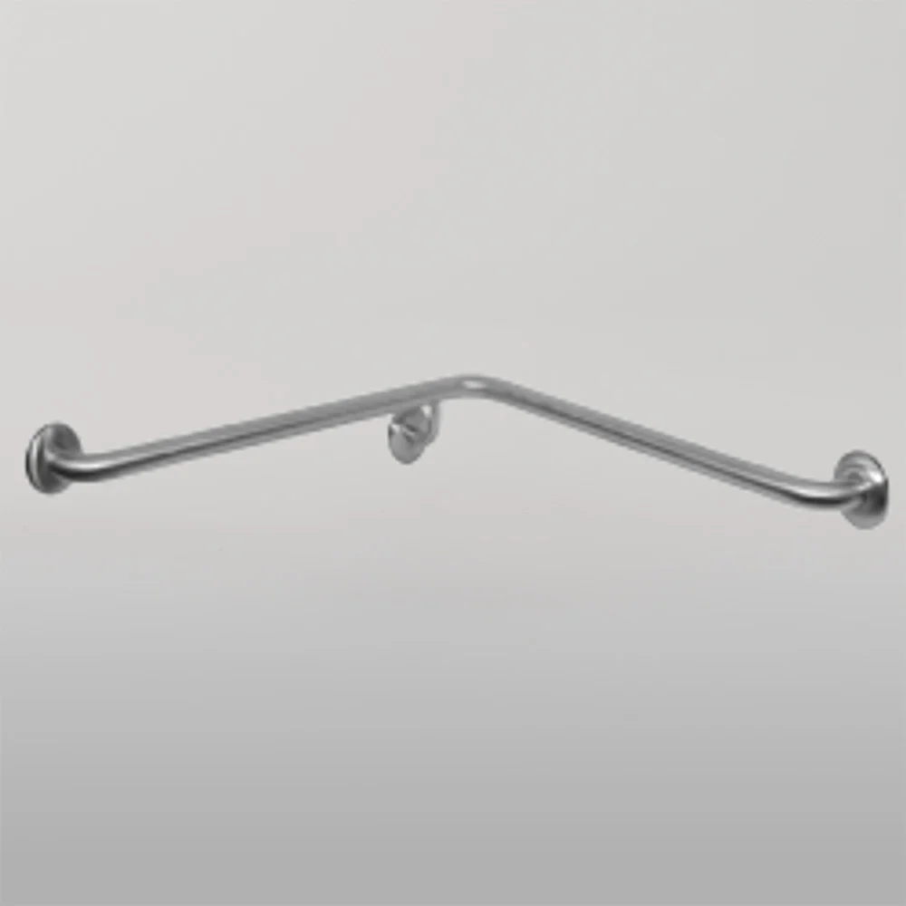 Metlam Corner Wall Flush Mount Shower Grab Rail Right Hand In Satin Stainless Steel - Image 2