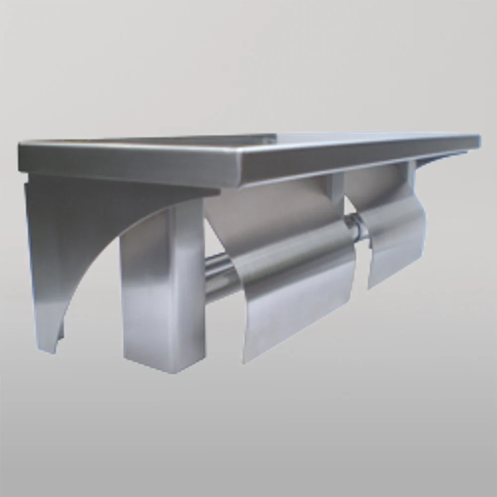 Metlam Double Toilet Roll Holder And Shelf In Satin Stainless Steel - Image 2