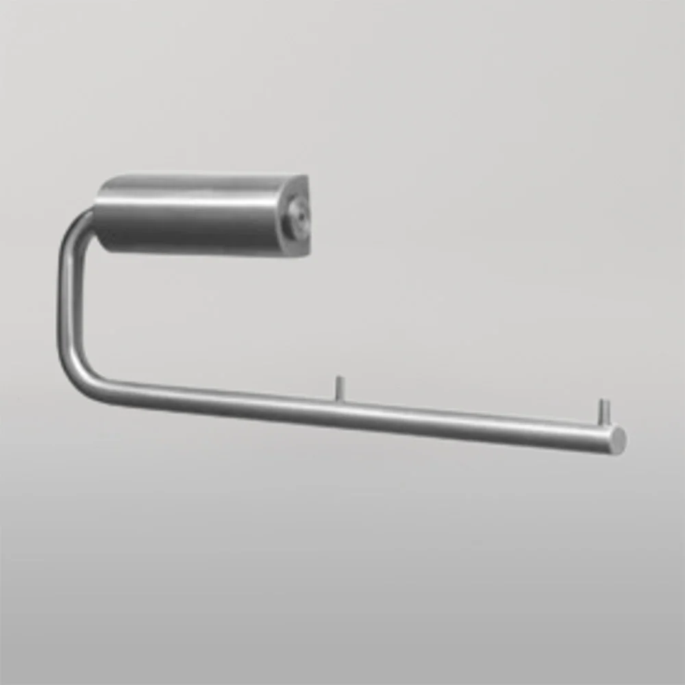 Metlam Double Toilet Roll Holder In Satin Stainless Steel - Image 2