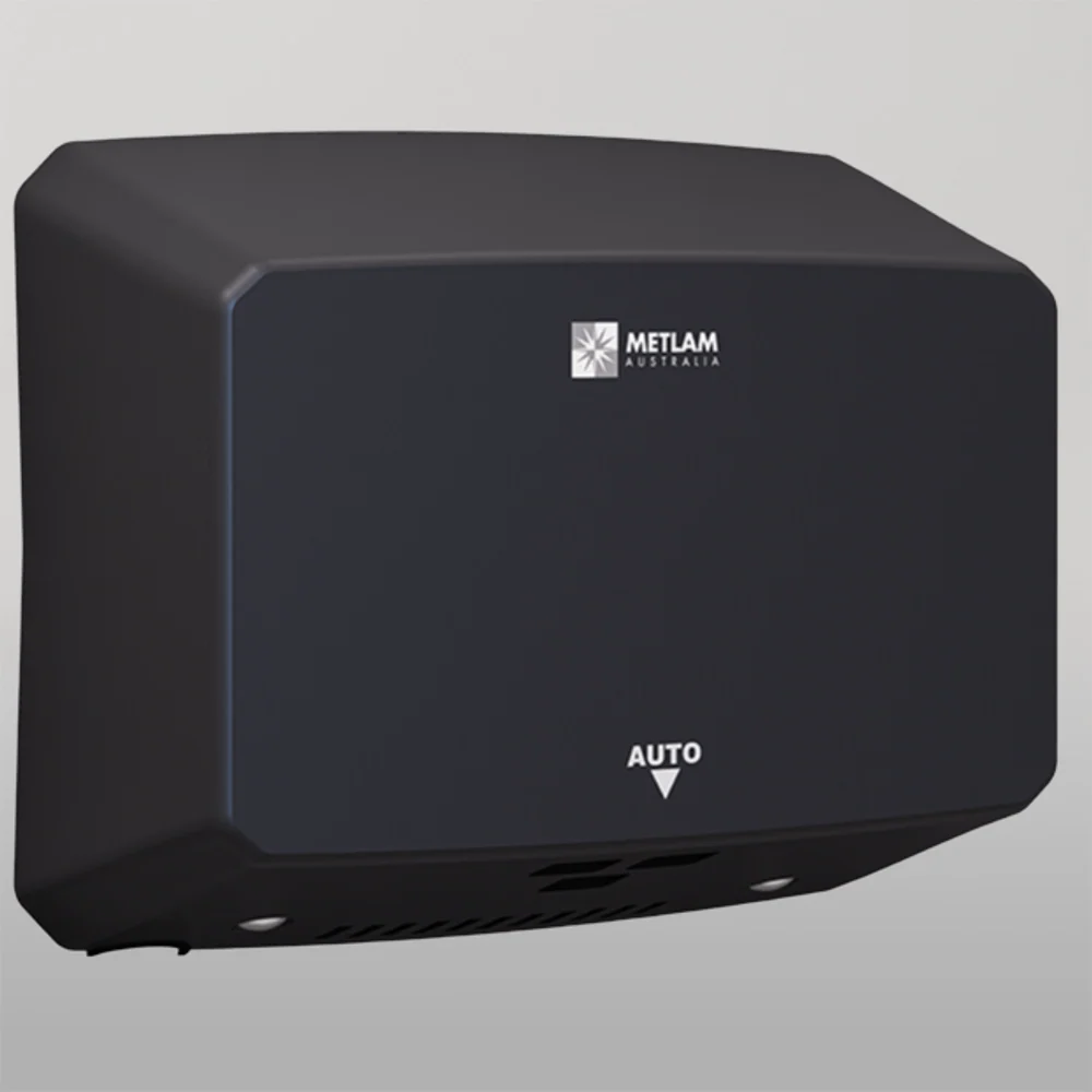 Metlam Ecoslender Slimline Automatic Operation Hand Dryer In Designer Black - Image 2