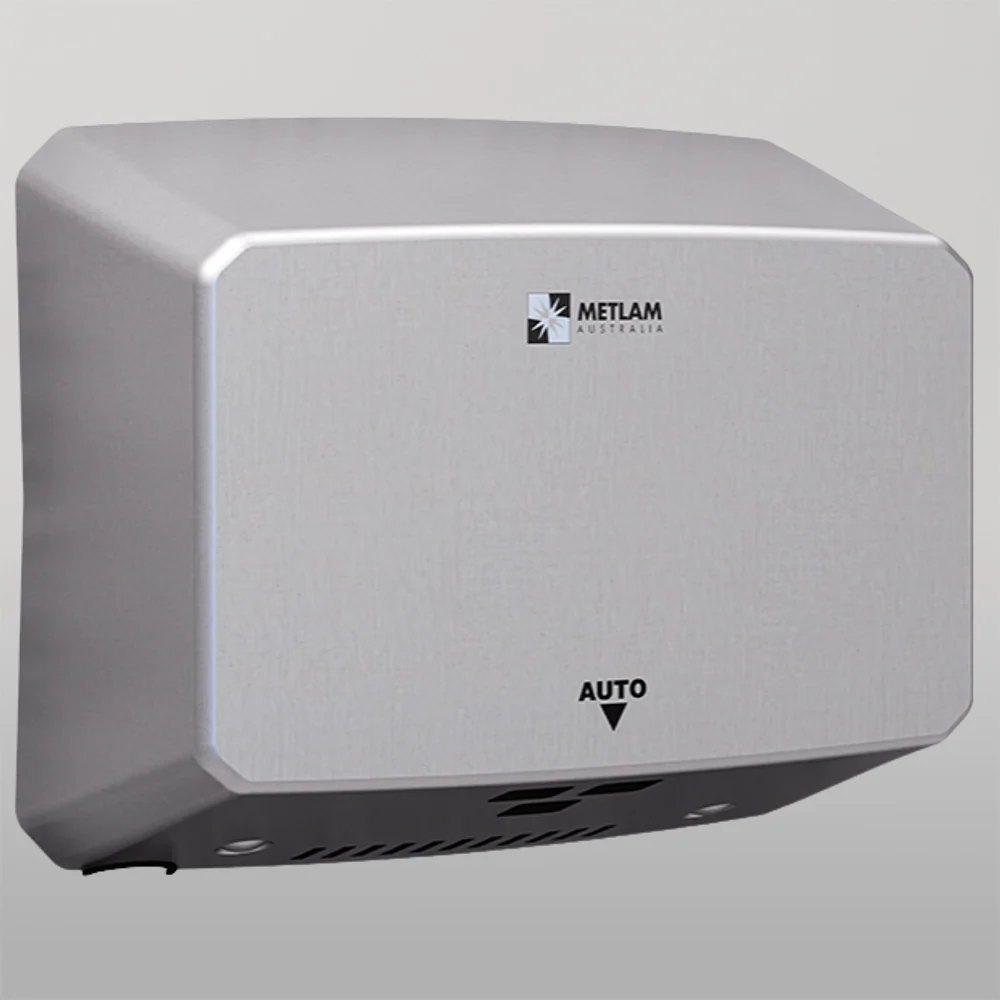 Metlam Ecoslender Slimline Automatic Operation Hand Dryer In Satin Stainless Steel - Image 2