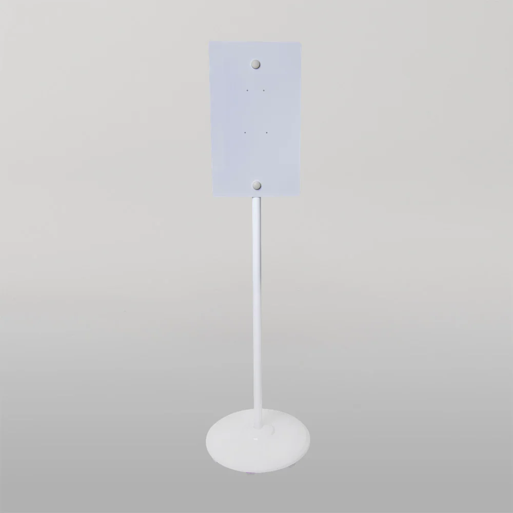 Metlam Hand Sanitiser Dispenser Stand In White - Image 2