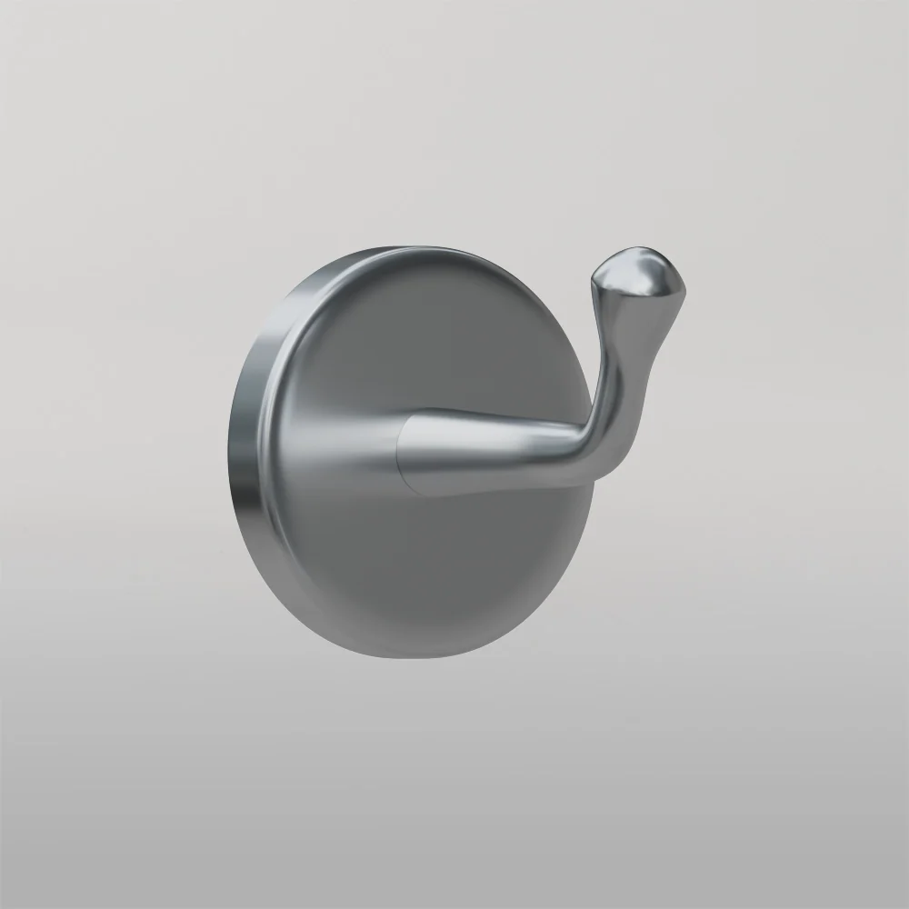 Metlam Heavy Duty Robe Hook Concealed Fix In Satin Stainless Steel - Image 2