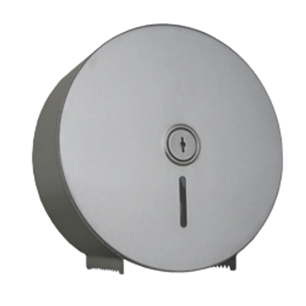 Metlam Jumbo Toilet Roll Round Dispenser In Satin Stainless Steel - Image 3