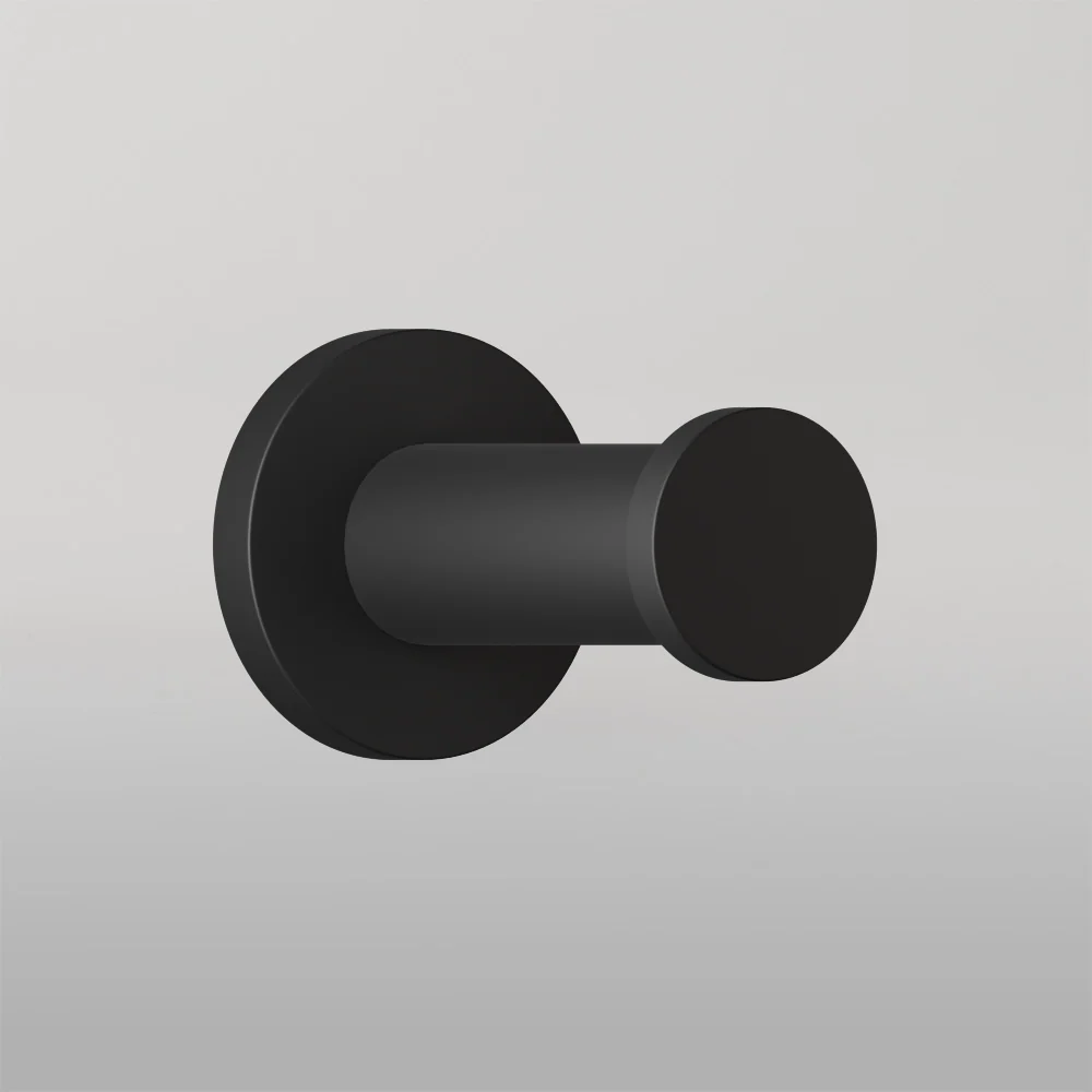 Metlam Lachlan Robe Hook In Designer Black - Image 2